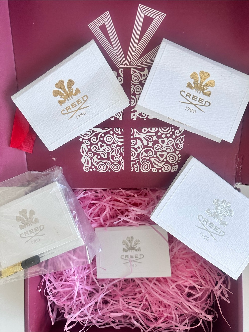 Creed perfume bundle- Carmina, Aventus, Oud, Queen of Silk, Centaurus